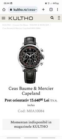 Ceas automatic chronograph Baume & Mercier Capeland