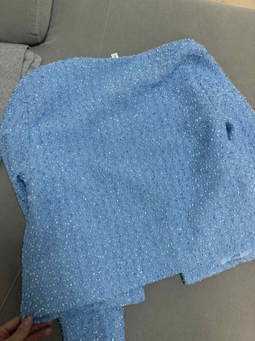 Комплект Букле в бебешко синьо