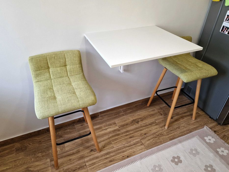 Masa alba extensibila de perete IKEA NORBERG