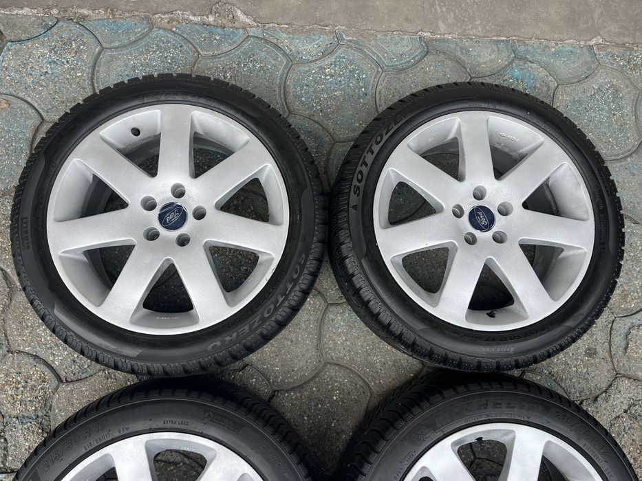 Jante 5x108mm, anvelope iarna, 215/50 R17 Ford Focus, Volvo, Peugeot