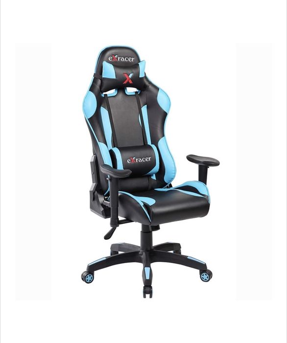 Scaun gaming Kring Racer X, brate reglabile, suport lombar si cervical