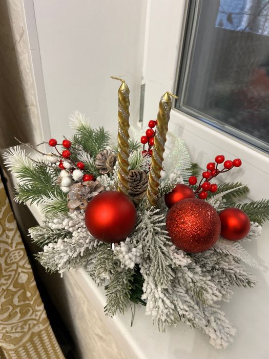 Новогодние композиции для декора стола,помещений