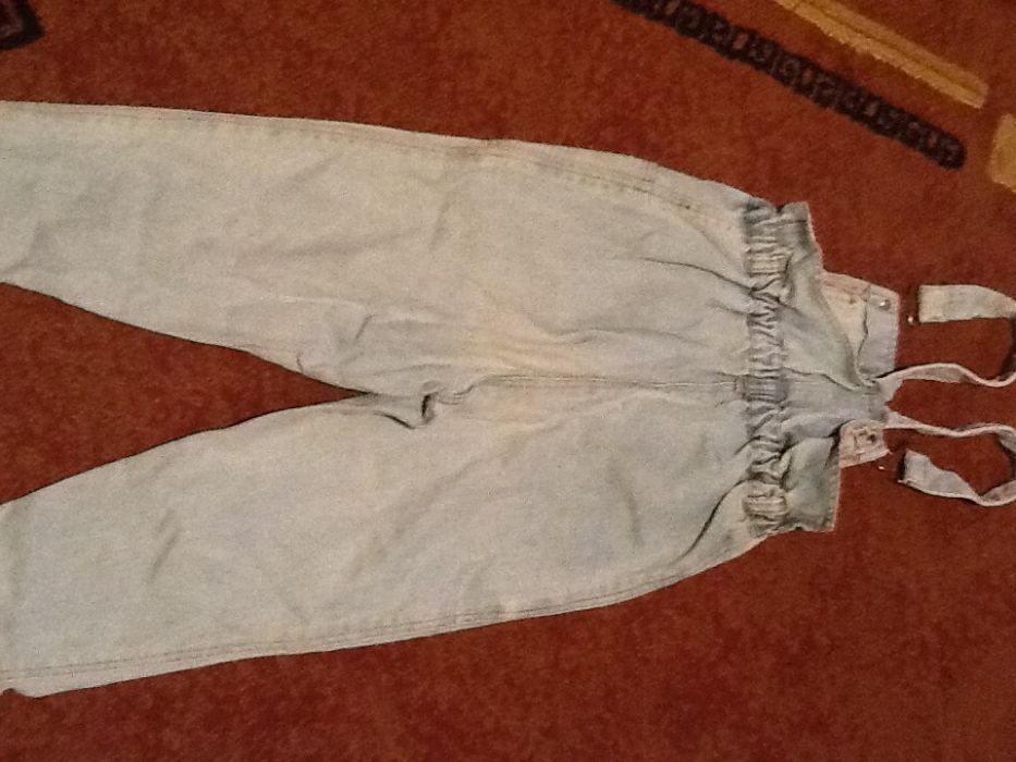 Детско дънкено гащиризонче до 100см ръст