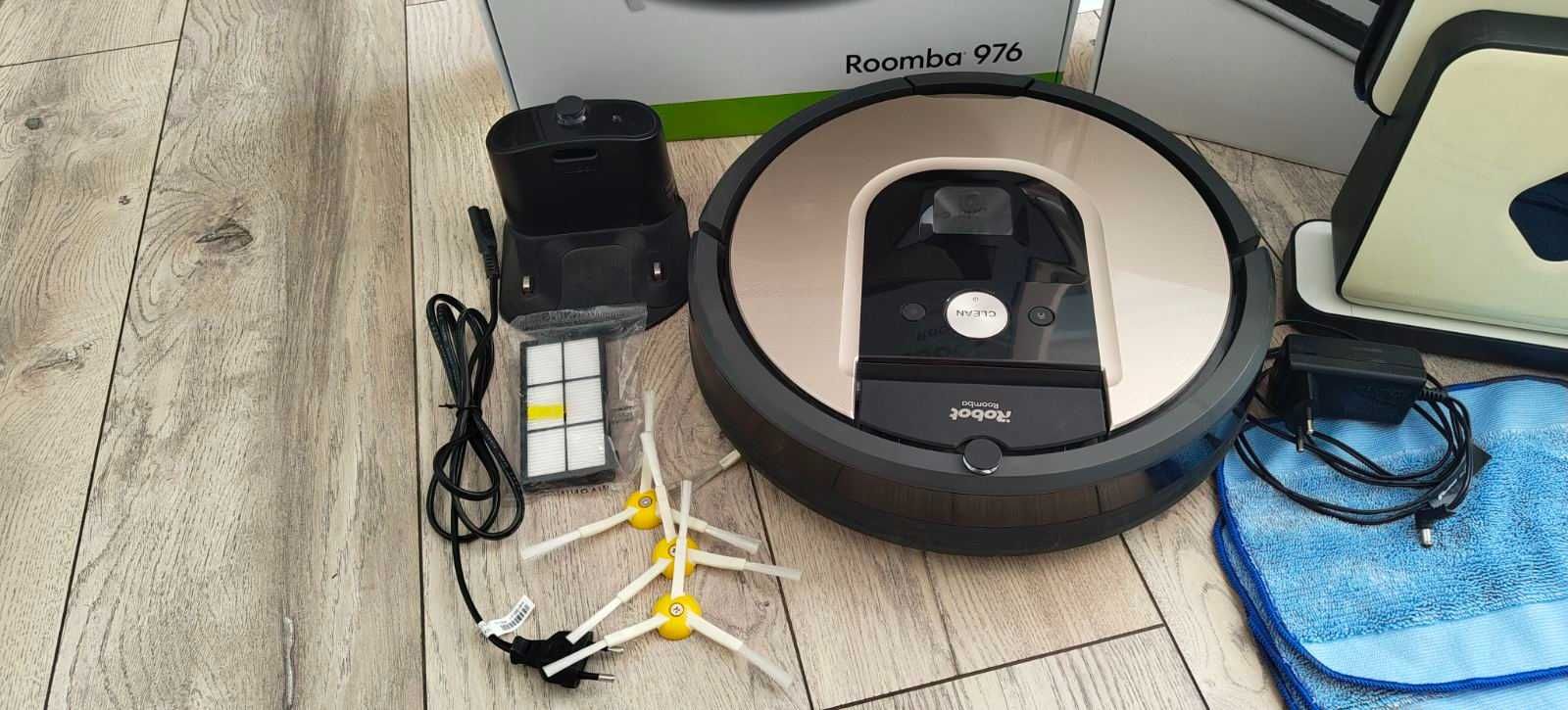 Irobot 976 + Irobot Braava 390t за сухо и мокро почистване
