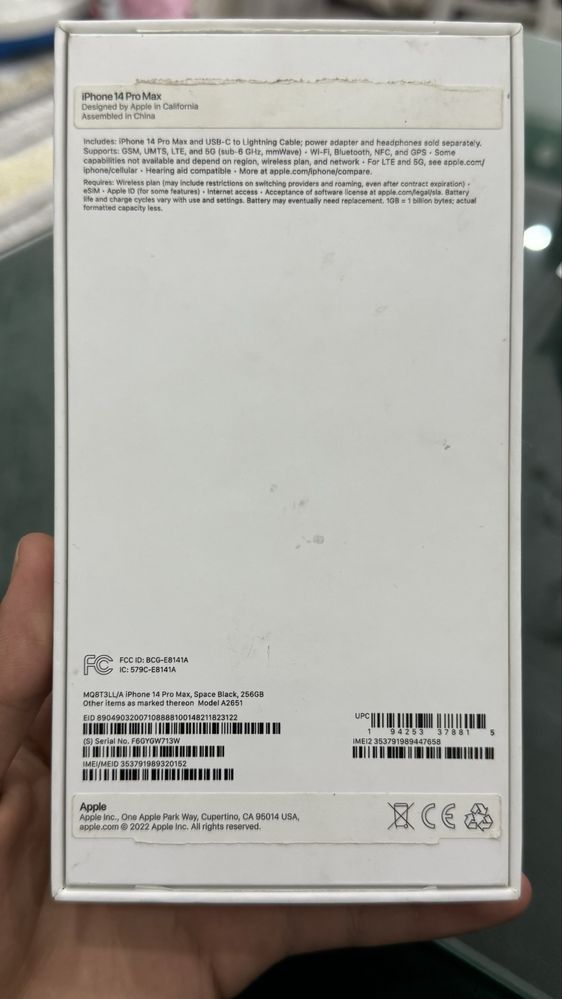Iphone 14 pro max 86% LL/A eSim