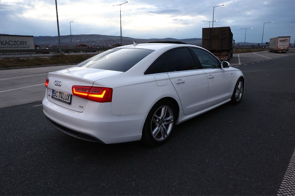 Audi A6 3xS-Line 2.0 Tdi 177Cp  EURO 5 Alb/Xenon/Trapa/Navi/Full Led