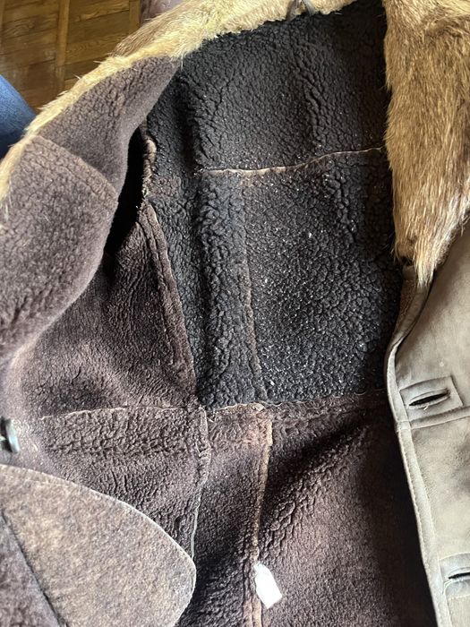 cojoc bărbătesc din miel, guler nutrie