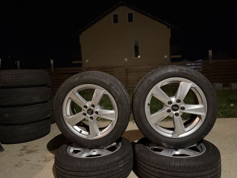 Jante Audi VW Skoda 5x112 cu cauciucuri vară 215/55 R17