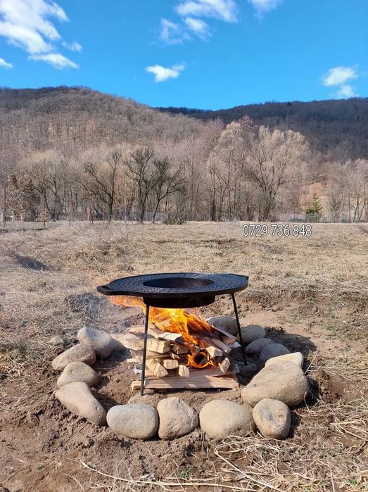 Ceaune  fonta  plita  soba  disc grill  gratar