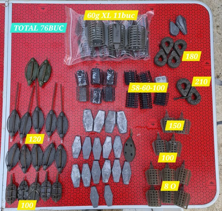 Set plumbi pescuit rauri, Dunare, Delta