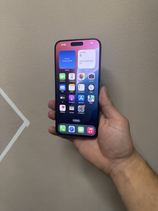 IPhone 15 Pro Max Nat Titanium 256GB, Neverlocked stare buna