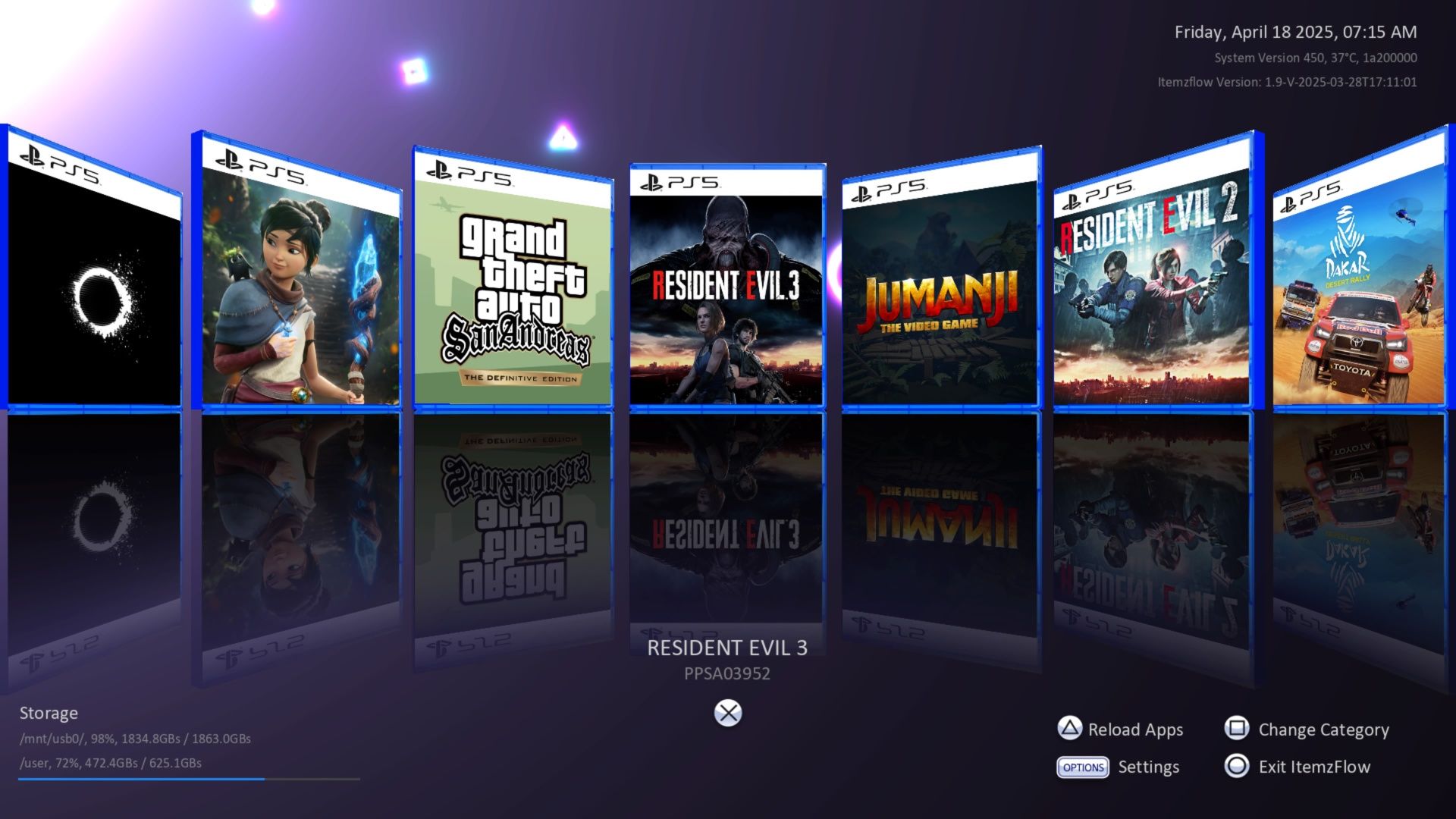 PS5 Diskavodlik 4.03 vzlom verciya  2.8 tb xotira