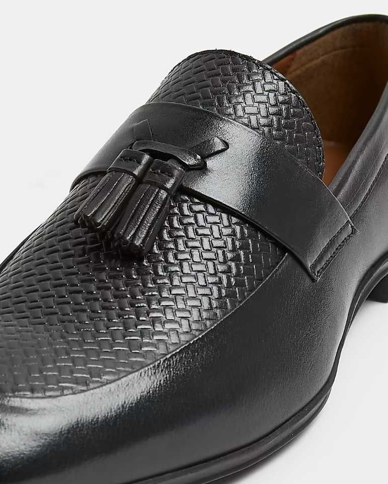 Pantofi loafers premium River Island 41 piele naturala