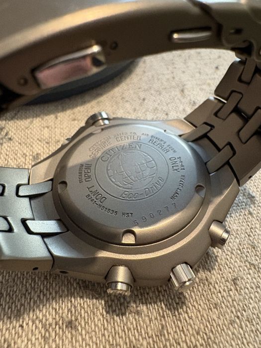Ceas Citizen Eco-Drive Aqualand Titanium Chronograph - RAR - cutie