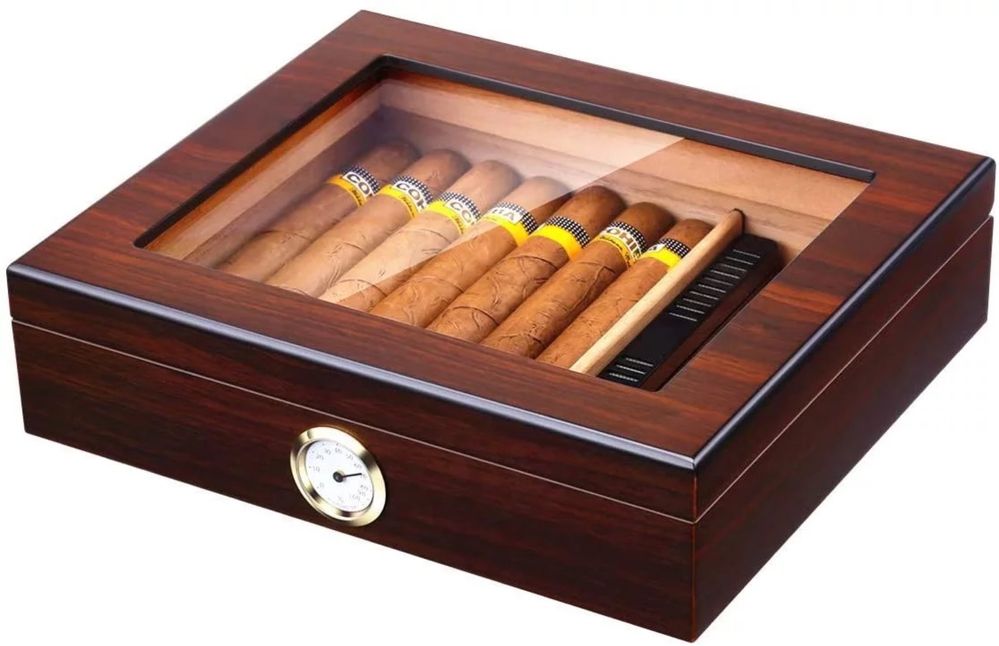 Кутия хумидор за пури кедрово дърво пура cohiba galiner цигари запалка
