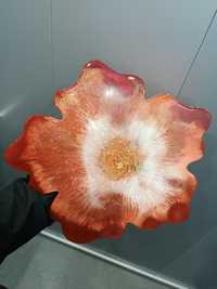 Голям поднос цвете от епоксидна смола