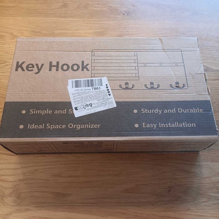 НОВА! Кутия за ключове с 8 куки, рафт за съхранение, магнитен държач