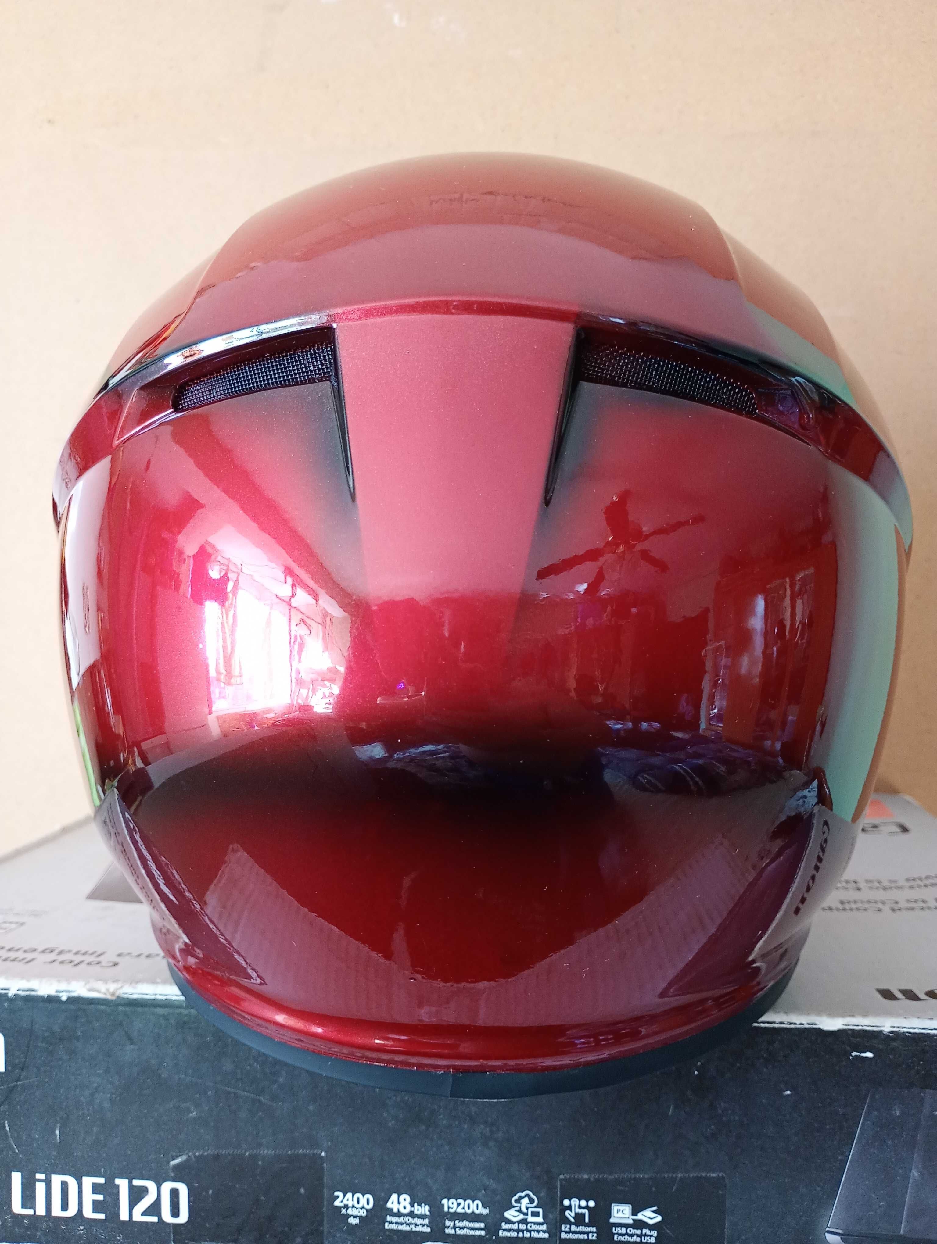Casca Moticicleta Iron Man Vopsita Artistic la Comanda in Florida, SUA
