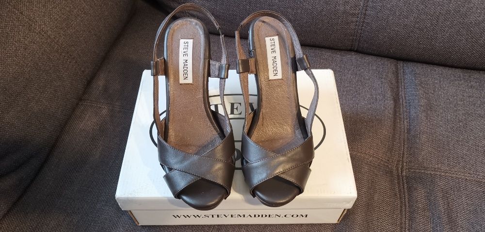 Sandale damă Steve Madden piele maro mărimea 38