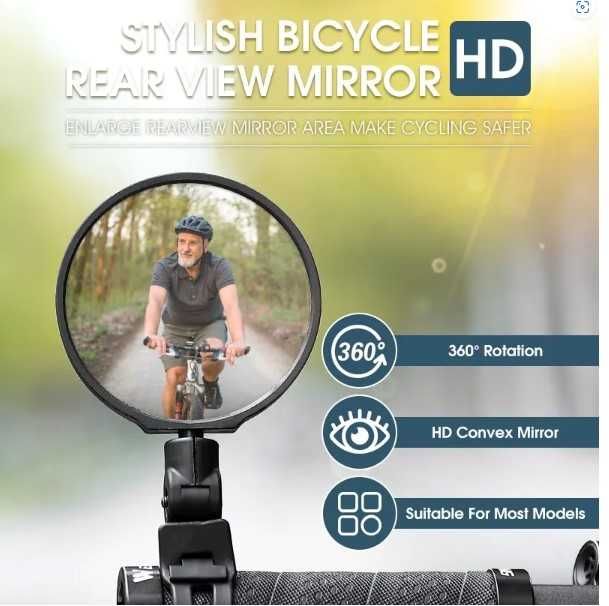 Oglinda Bicicleta - Vizibilitate maxima- ajustabila