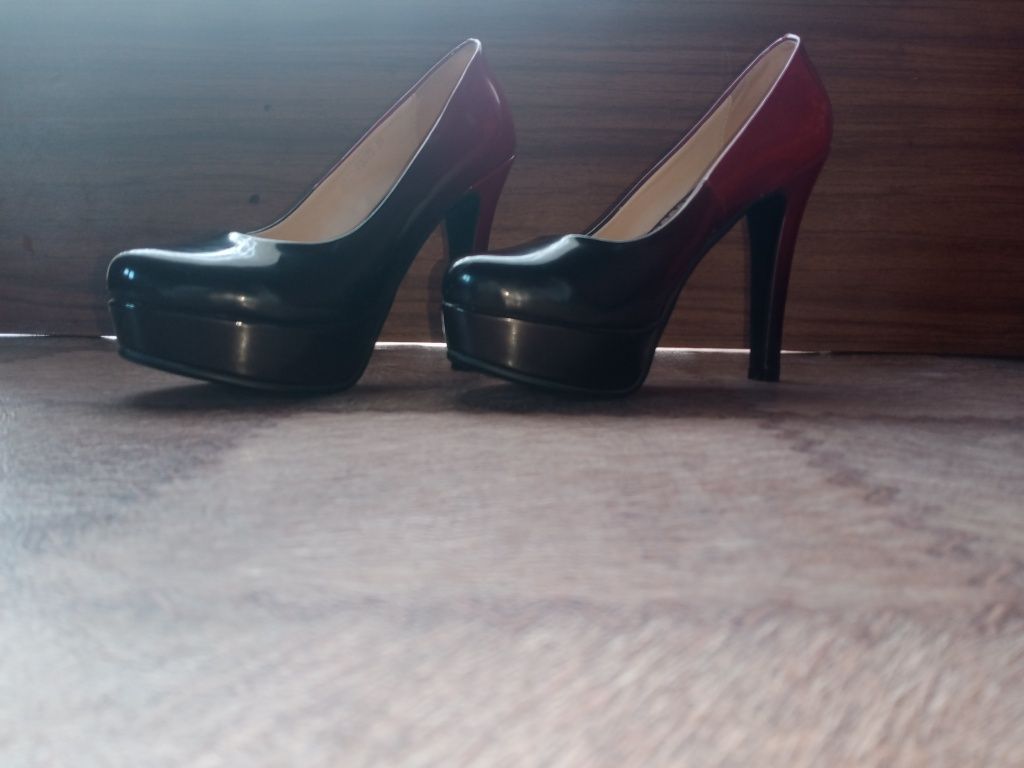 Туфли-лодочки женские на высоком каблуке 12 см, с круглым носком