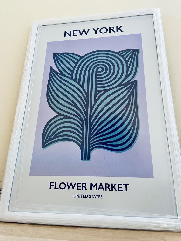 New York Flower Market Poster 40x60