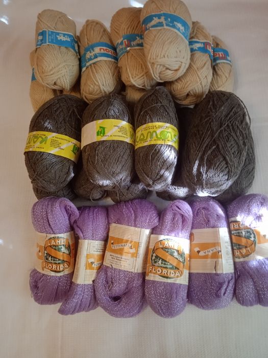 Пряжа чистошерстяная, полушерстяная производства,"Италия" ,"Алжир"