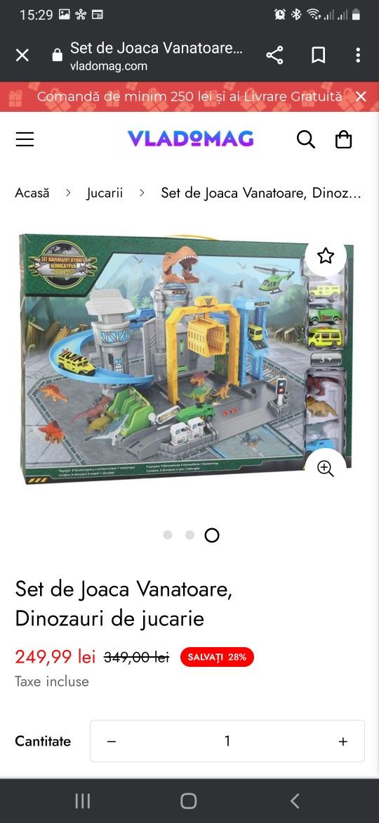 Set de joaca Vanatoare de dinozauri