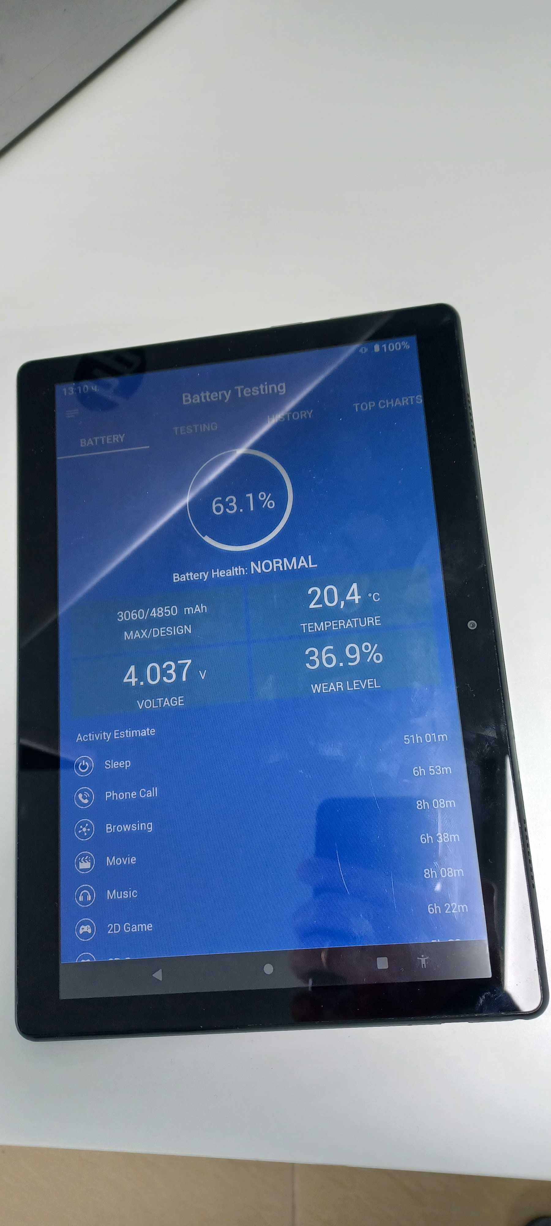 Таблет Lenovo Tab M10 TB-X505L, 10.1", Quad-Core 2 GHz, 2GB RAM, 16GB