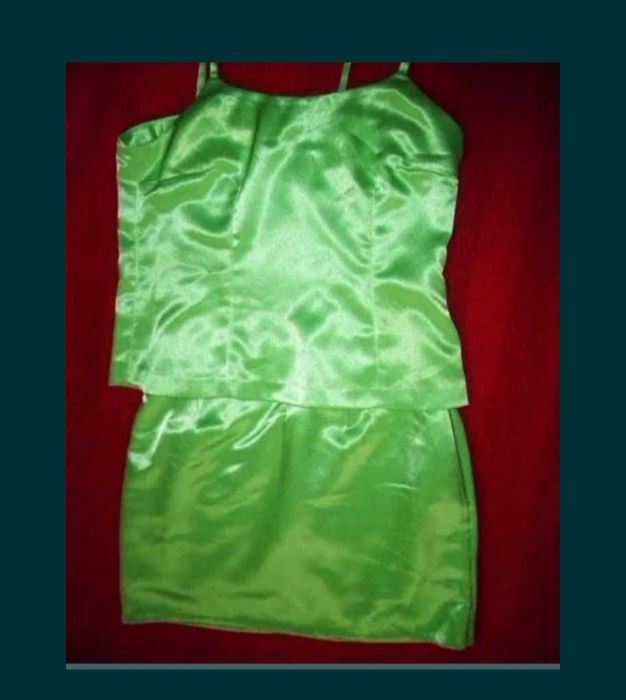 Costum nou verde fosforescent măr M