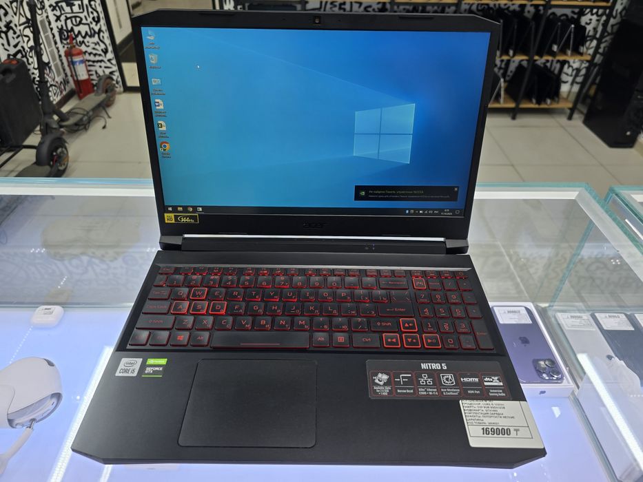 Acer Nitro core i5 10300H озу 8gb ssd512gb Gtx1650 рассрочка
