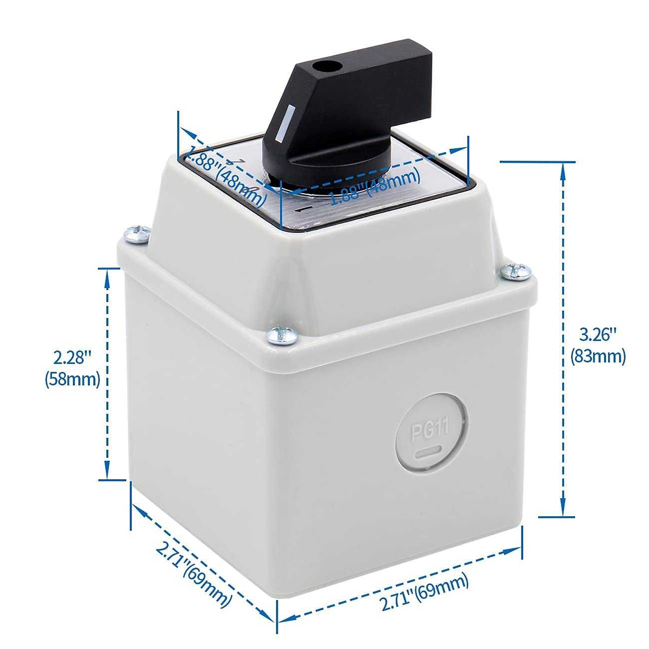 Comutator universal Rotativ industr 3 faze 12 terminale de la 200RON