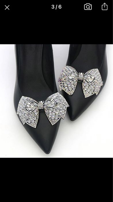 Clips pentru pantofi cristale funda