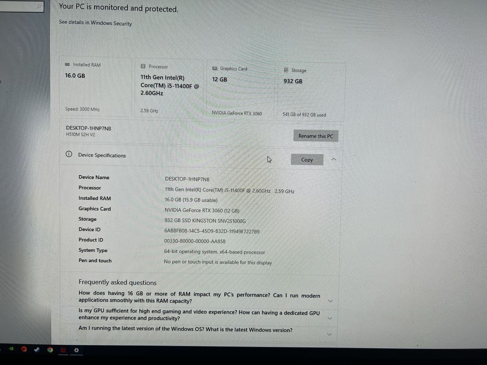 Desktop / Monitor 240hz