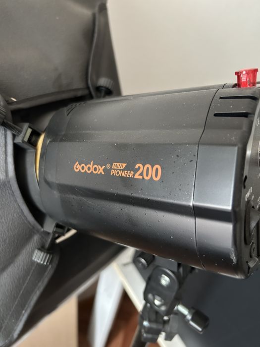 Godox E200 студийная вспышка + софтбокс | Фотооборудование