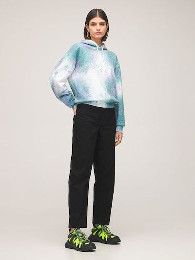 Дамски суичър MCQ Alexander Mcqueen Brathe Tie Dye Cotton Hoodie