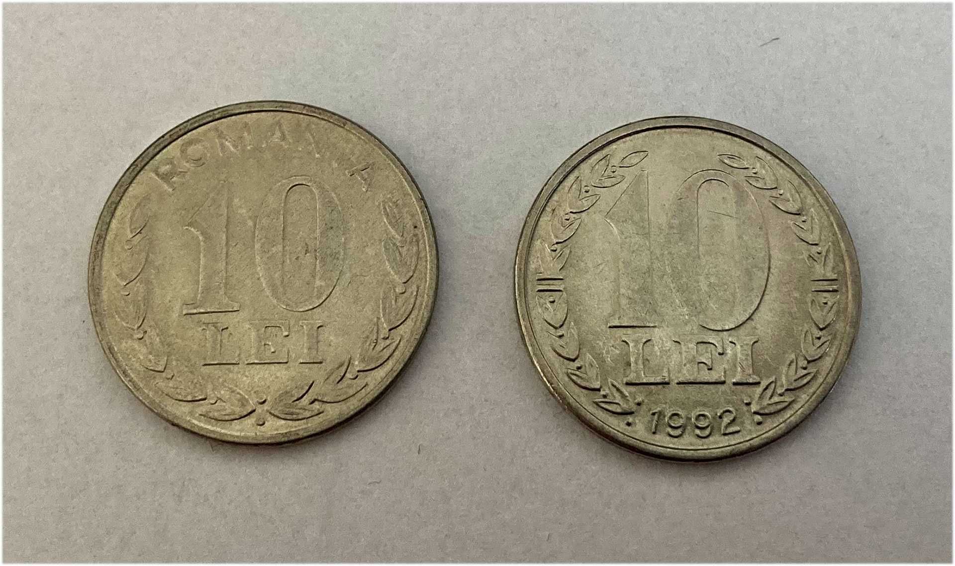 Monede 1 leu, 5 lei, 10 lei, 20 lei, 1992-1994
