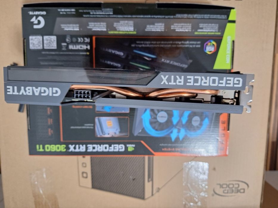 Placa Video GIGABYTE GeForce RTX 3060 Ti EAGLE OC LHR 8GB GDDR6 256-bi