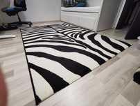 Covor print Zebra, 1 buc 160x230 cm, 3 buc 70x140 cm