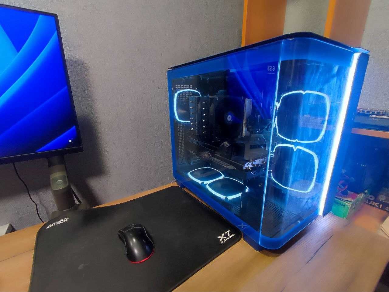 Игровой ПК (7800X3D + RX 7800XT + 32GB DDR5 + 2TB NVMe) + Два монитора
