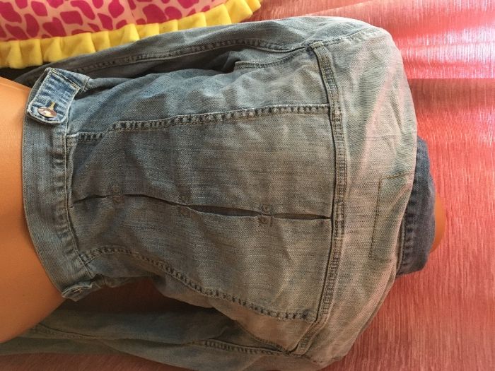Jachetă scurtă de denim Geaca blug Nr 34 XS H&M