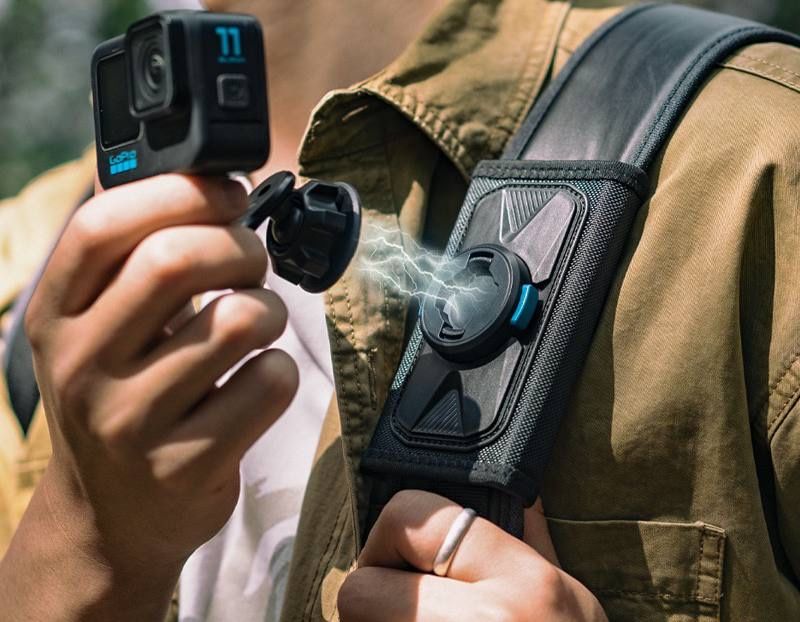 Крепление на рюкзак для экшен камеры универсальное go pro dji