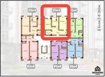 Новостройка в рассрочку 2х ком 53,5м²