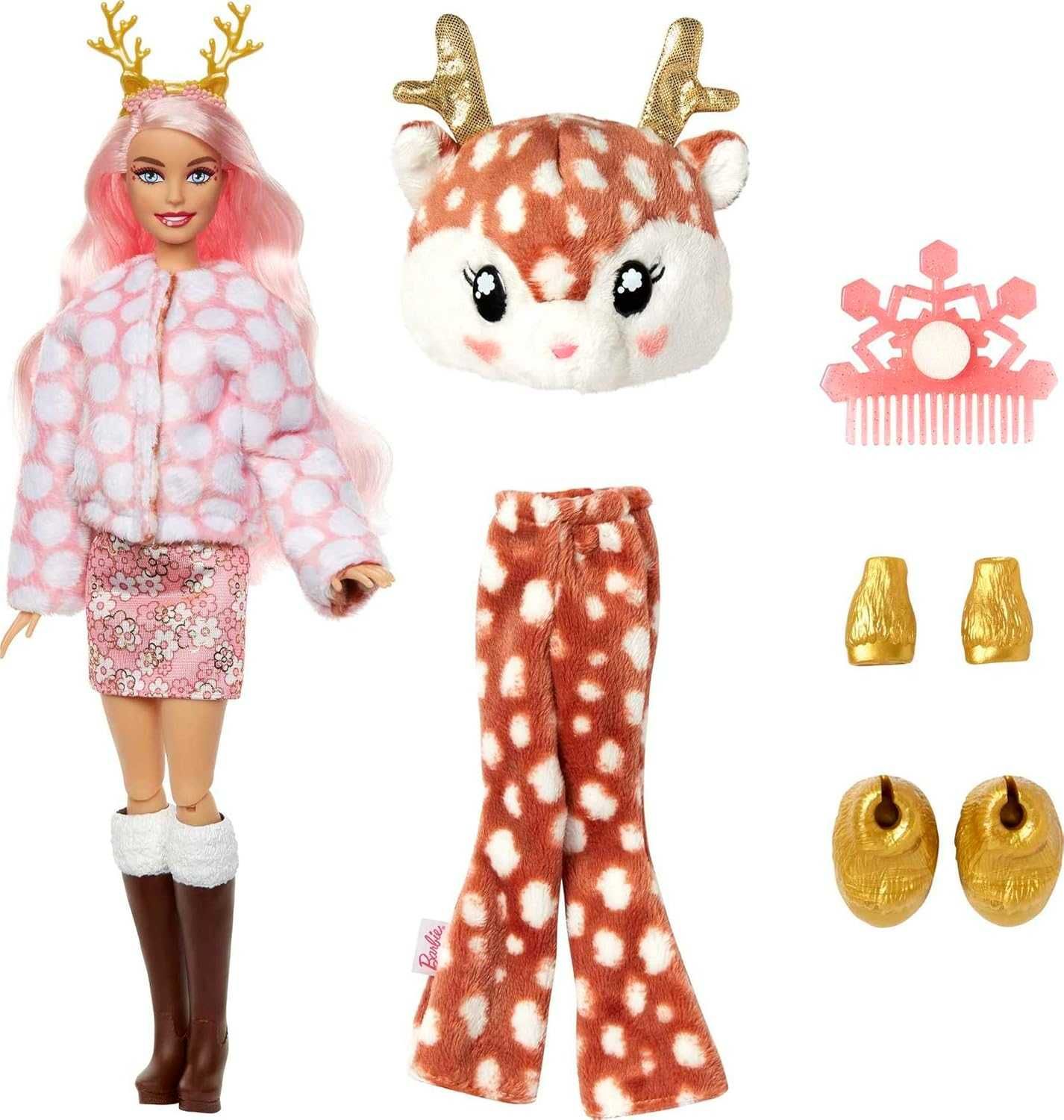 Barbie Cutie Reveal Snowflake Reindeer Doll - Кукла Барби Елен