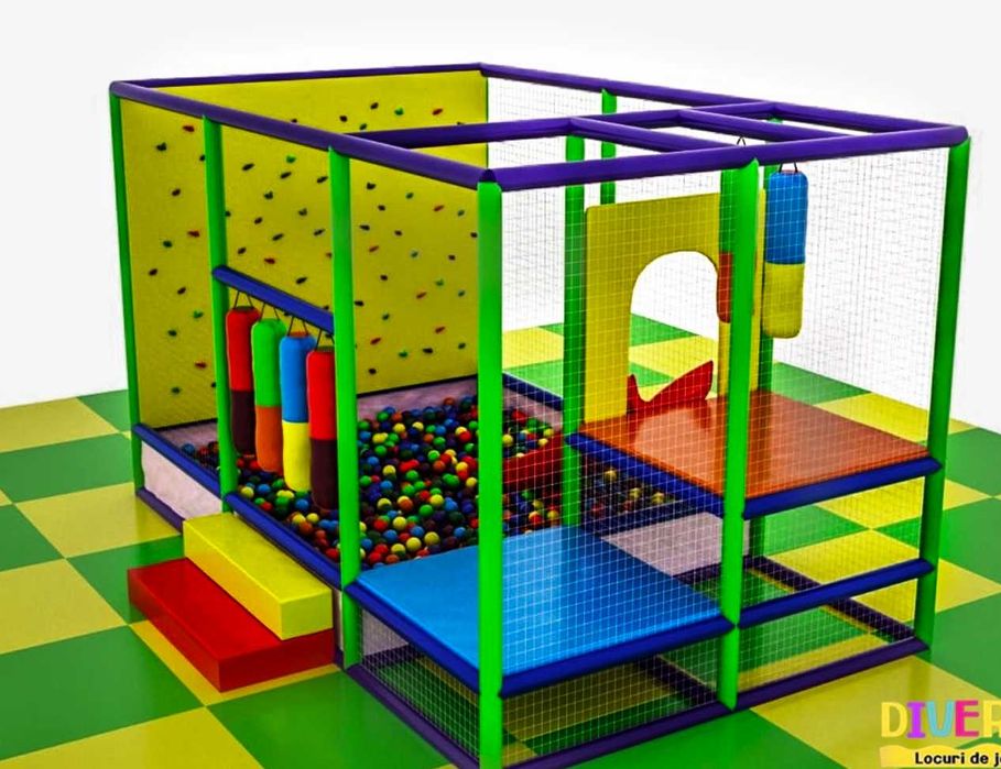Loc de joacă modular – DB 01 – 4,00m x 2,00m x 2,50m (L*l*h)