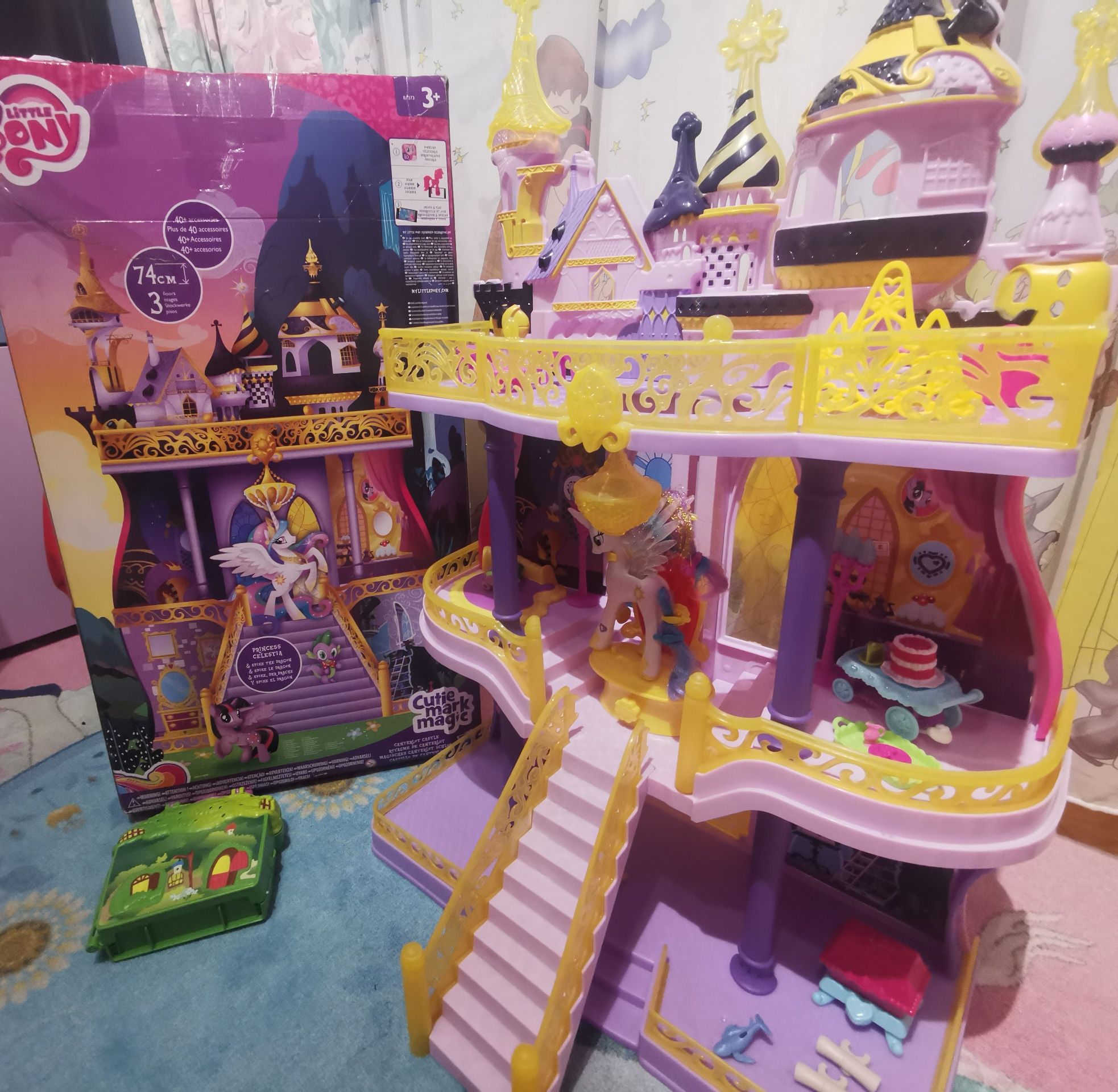 Mega Lot My Little pony - castelul Canterlot, ponei, păpuși, figurine,