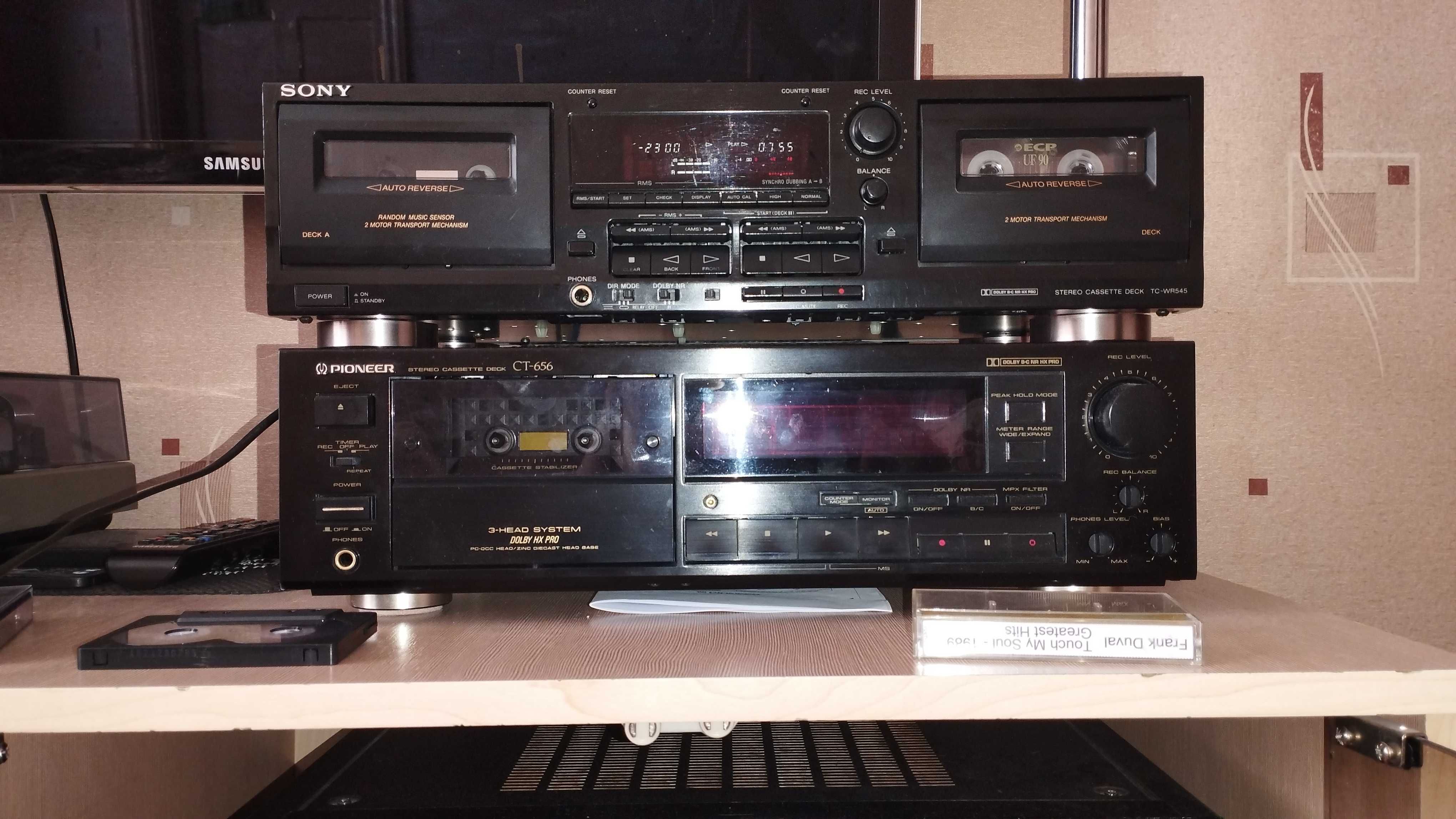 Кассетная дека sony tc-wr545 и pioneer ct-s450s.