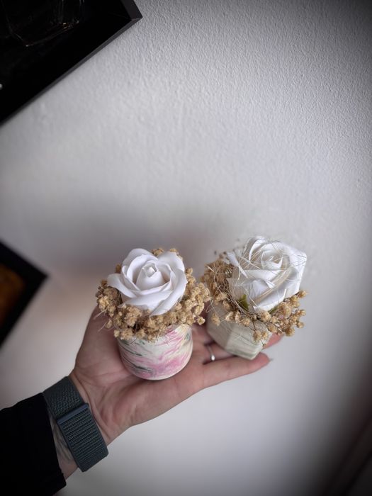 Букет с ароматни сапунени рози