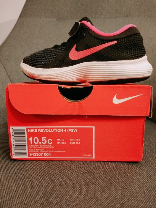 Vând adidași fete, Nike Revolution 4, mărimea 27.5