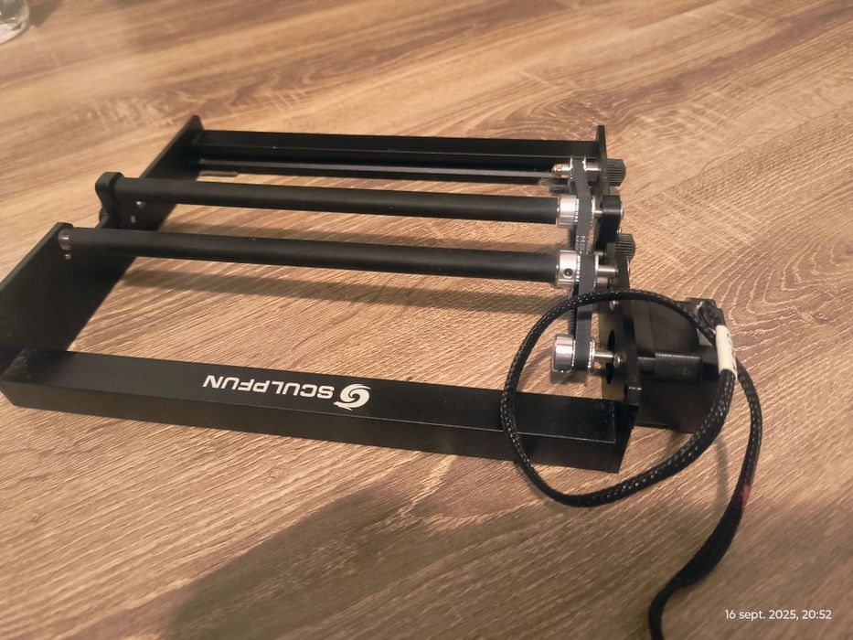 Gravor Laser SCULPFUN S9 + Roller (rotary) – pachet complet